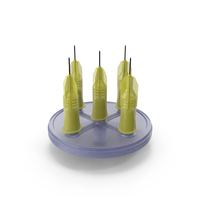 Multi Injector 5 Needles Circular Yellow PNG & PSD Images