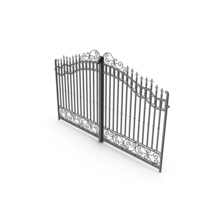 Ornate Wrought Iron Gate PNG & PSD Images