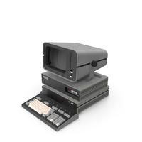 Retro Personal Computer Turned Off PNG & PSD Images