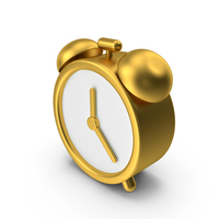 Gold Alarm Clock Icon PNG & PSD Images