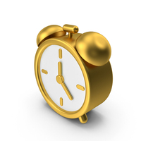 Gold Alarm Clock Icon PNG & PSD Images