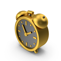 Gold Alarm Clock Icon PNG & PSD Images