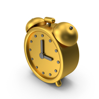 Gold Alarm Clock Icon PNG & PSD Images