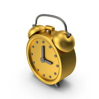 Gold Alarm Clock Icon PNG & PSD Images
