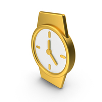 Gold Wrist Watch Icon PNG & PSD Images