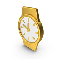 Gold Wrist Watch Icon PNG & PSD Images