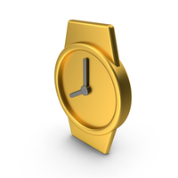 Gold Wrist Watch Icon PNG & PSD Images
