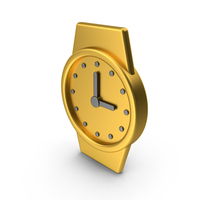 Gold Wrist Watch Icon PNG & PSD Images