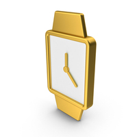 Gold Wrist Watch Icon PNG & PSD Images
