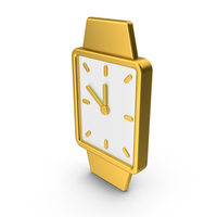 Gold Wrist Watch Icon PNG & PSD Images