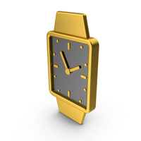 Gold Wrist Watch Icon PNG & PSD Images