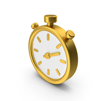 Gold Stopwatch Icon PNG & PSD Images