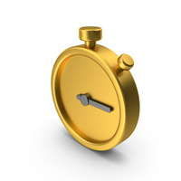 Gold Stopwatch Icon PNG & PSD Images