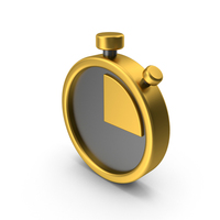 Gold Stopwatch Icon PNG & PSD Images