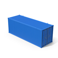 Blue Ship Container PNG & PSD Images