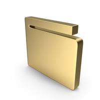 Wallet Icon Gold PNG & PSD Images