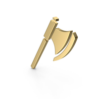 Axe Icon Gold PNG & PSD Images