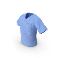 Surgeon Blue Scrubs Shirt Blood Stained PNG & PSD Images