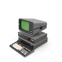 Vintage Personal Computer with Monitor and Keyboard PNG & PSD Images
