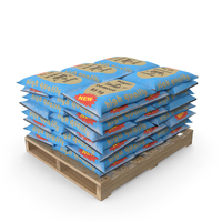 Stacked Cement Bags on Pallet PNG & PSD Images