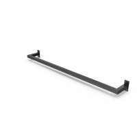Wall Mounted Cloth Rack Black PNG & PSD Images