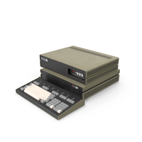 Vintage System Unit with Keyboard PNG & PSD Images