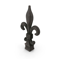 Aged Heraldic Lily Tip PNG & PSD Images