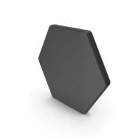 Hexagon Black PNG & PSD Images
