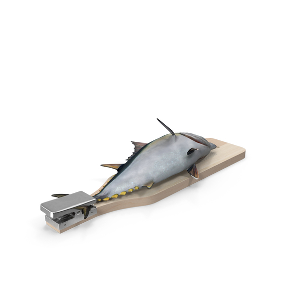 Fish Cleaning Board with Tuna PNG & PSD Images
