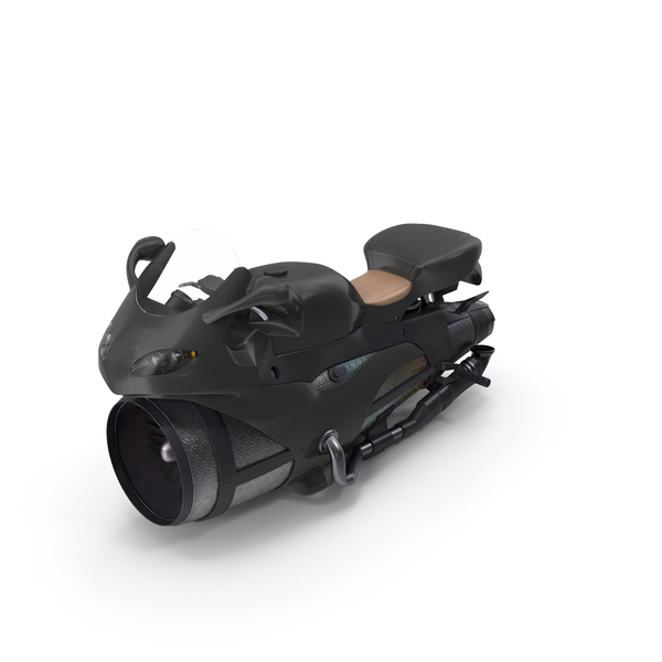 Futuristic Concept Motorcycle Black PNG & PSD Images