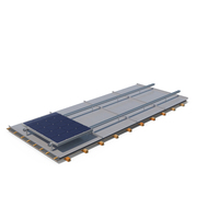 Standing Seam Roof with Solar Panel PNG & PSD Images