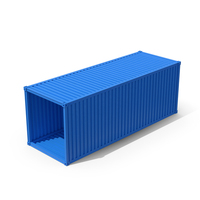 Blue Metal Container PNG & PSD Images