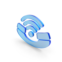 Phone Call Icon Glass PNG & PSD Images