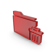 Glass Delete Folder Icon PNG & PSD Images