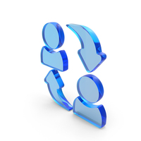 Glass Exchange In Business Icon PNG & PSD Images