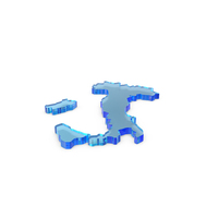 Glass Italy Country Map Icon PNG & PSD Images