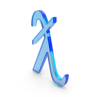 Glass Latin Lambda Icon PNG & PSD Images