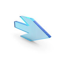 Move Arrow Glass Icon PNG & PSD Images