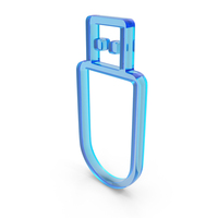 Glass USB Flash Drive Outline Icon PNG & PSD Images