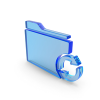 Glass Refresh Folder Icon PNG & PSD Images