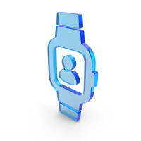Glass Smartwatch With Contact Person Icon PNG & PSD Images