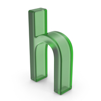 Green Plastic English Letter H PNG & PSD Images