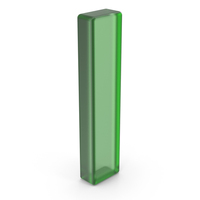 Green Plastic English Letter L PNG & PSD Images