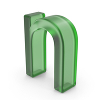 Green Plastic English Letter N PNG & PSD Images
