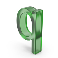 Green Plastic English Letter Q PNG & PSD Images
