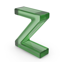 Green Plastic English Letter Z PNG & PSD Images