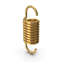 Gold Coil Spring PNG & PSD Images
