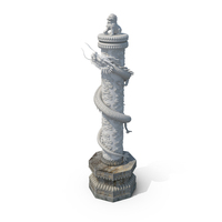 Chinese Dragon Pillar PNG & PSD Images