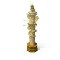 Chinese Dragon Pillar PNG & PSD Images