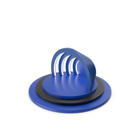 Blue And Black Podium With Illuminated Rings PNG & PSD Images